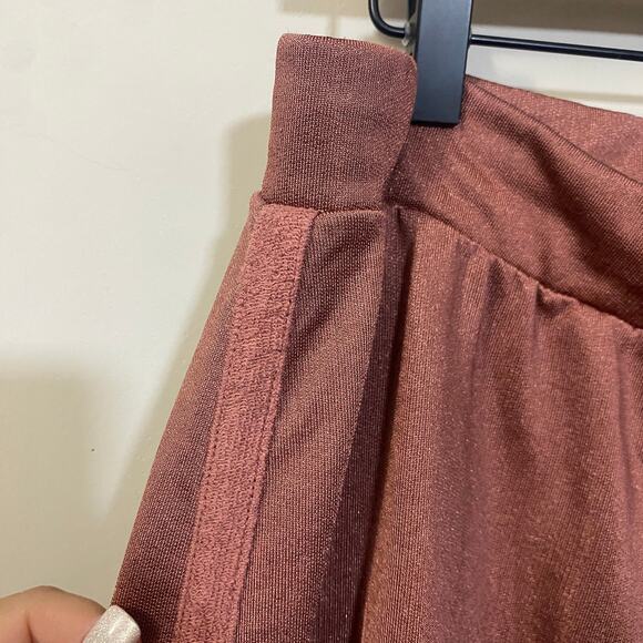 Asos Mauve Muted Pink Terry Jogger Casual Sweatpant Ankle Length Plus Size 14 - Picture 5 of 9